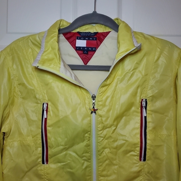 Vintage 90’s Women’s Sz S Tommy Hilfiger Zip Up Windbreaker Jacket Short Waist - Picture 3 of 10